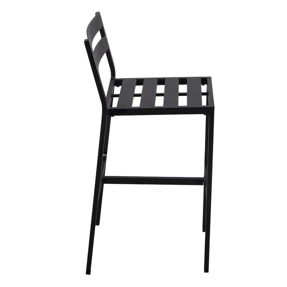 Chelsea Collection Modern Aluminum Outdoor Bar Chair Set of 4