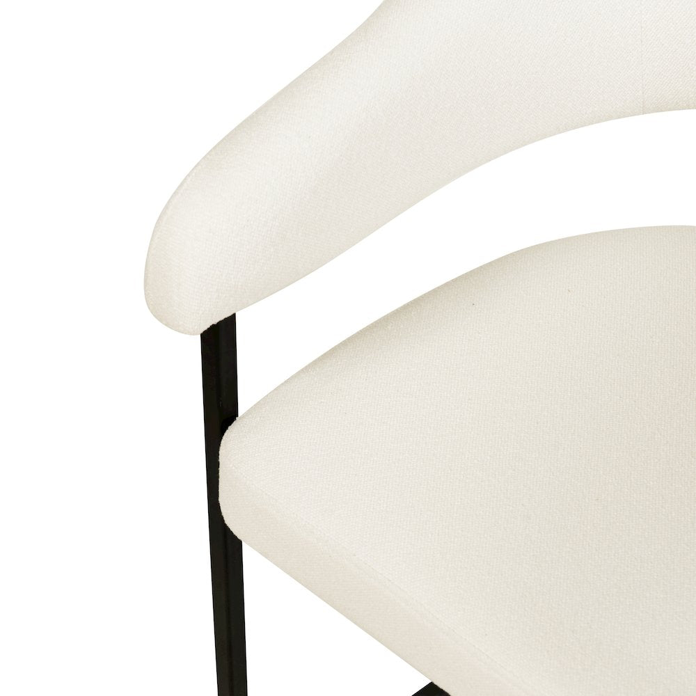 Aero Collection Modern Dining Chair in White