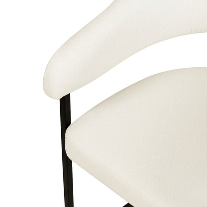 Aero Collection Modern Dining Chair in White