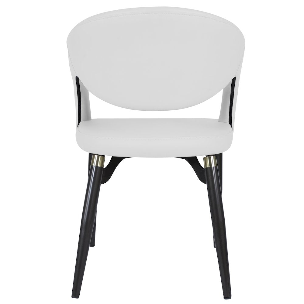 Entice Collection Modern Dining Chair in White