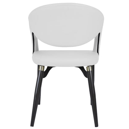 Entice Collection Modern Dining Chair in White