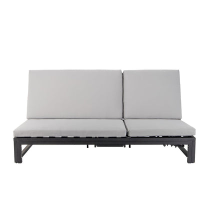 Chelsea Convertible Lounge Reclining Double Chaise With Cushions