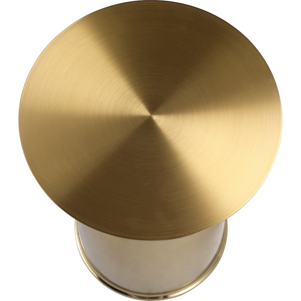 Oslo Collection Modern End Table In Gold