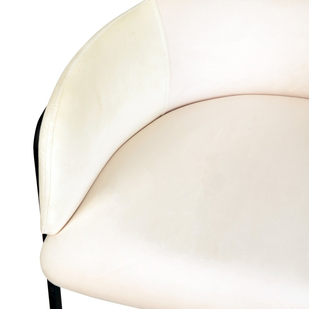 Axis Collection Modern Bar height Chair in Biege