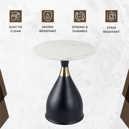 Bento Collection Modern End Table In Black