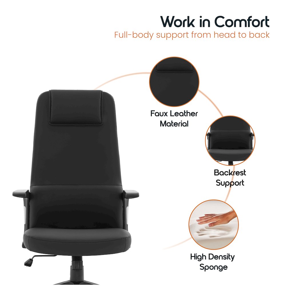 Nexa Collection Modern Office Chair In Black