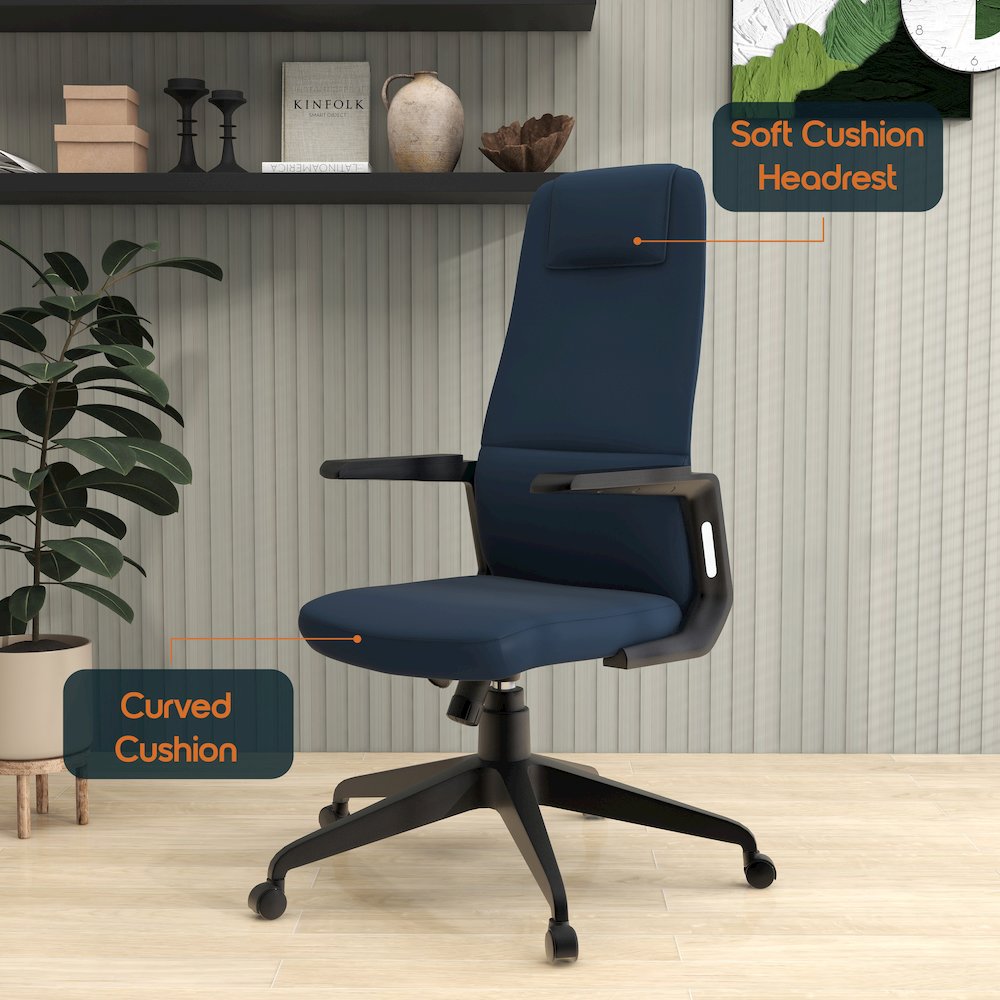 Nexa Collection Modern Office Chair In Blue