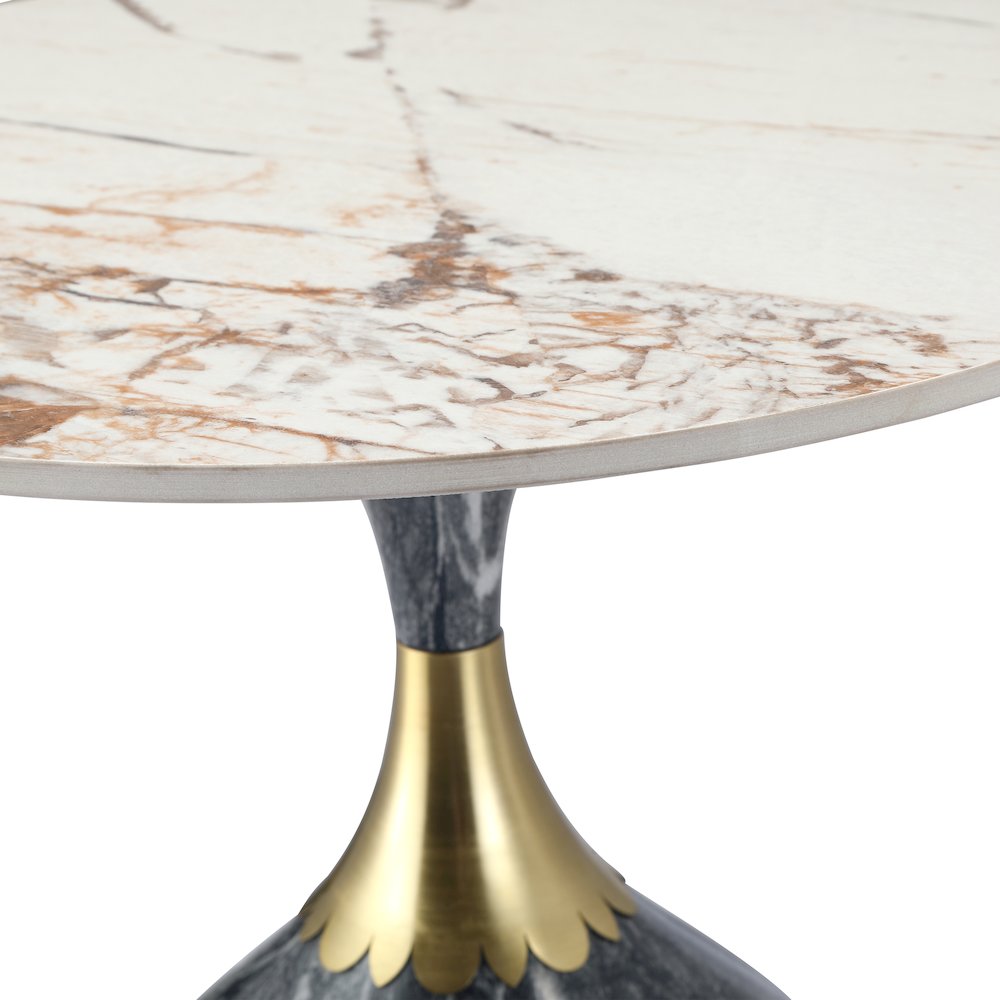 Oslo Collection Modern End Table In Grey