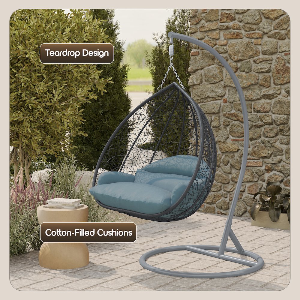 Recluse Collection Modern Outdoor Swing Chair