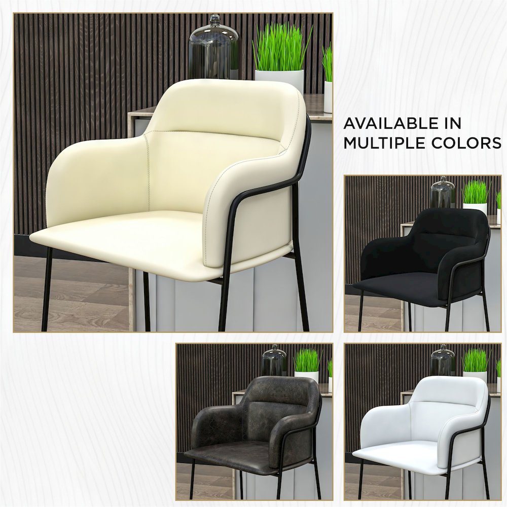Axis Collection Modern Bar height Chair in Biege