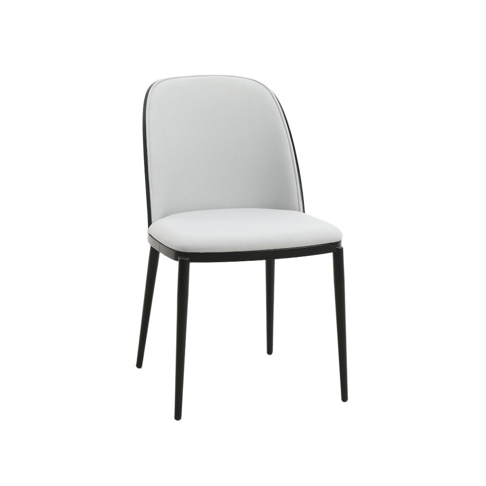 Tule 7-Piece Dining Set in Steel Frame with 6 Upholstered Seat Dining Table