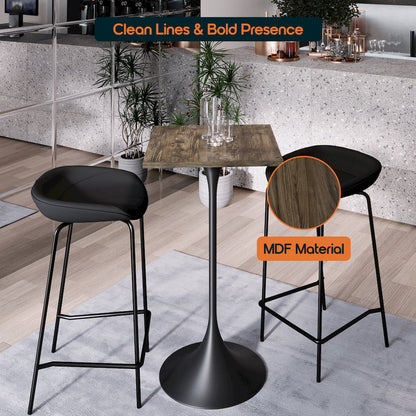 Verve Collection 24 Square Top Bar Height Table