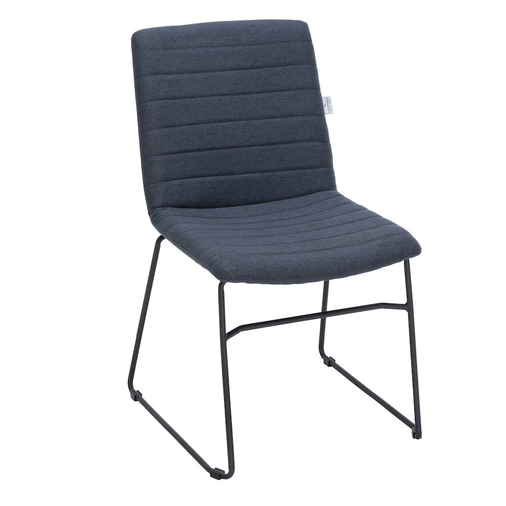 Zylar Series Office Guest Chair in Dark Blue Fabric