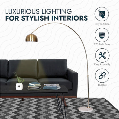 Arco Mid-Century Modern Arched Floor Lamp
