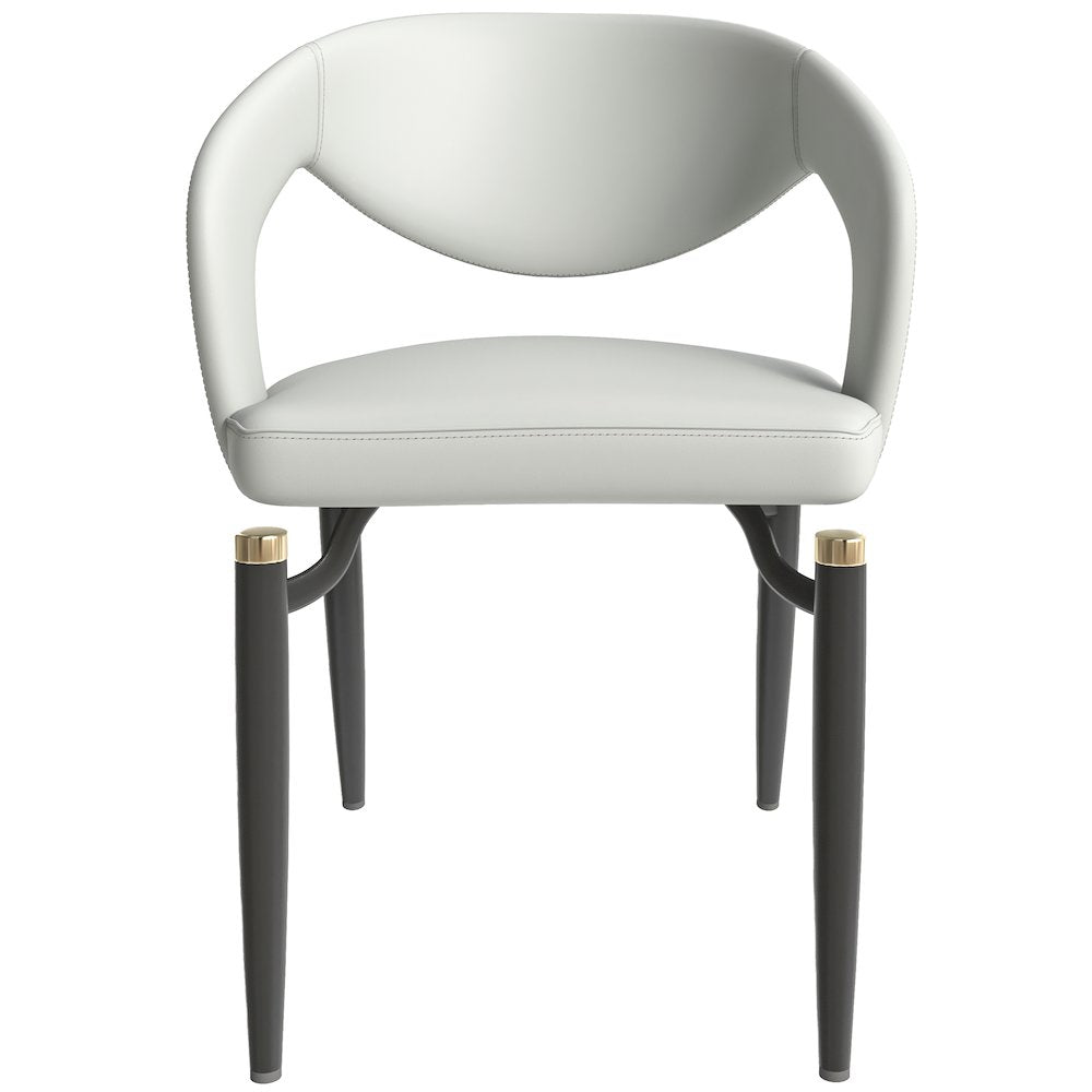 Entice Collection Modern Dining Chair Set of 2 in Grey