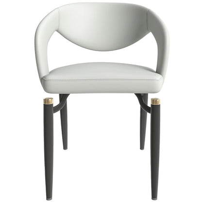 Entice Collection Modern Dining Chair Set of 2 in Grey