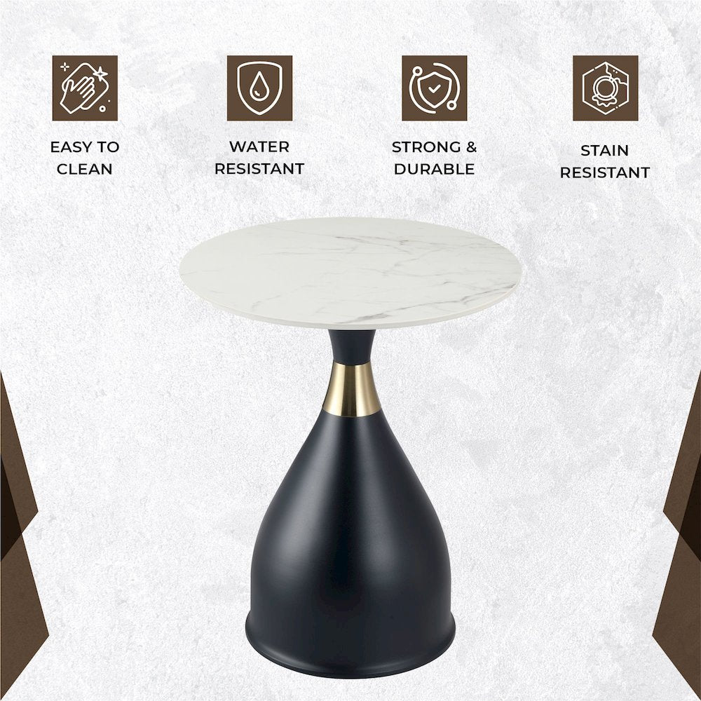 Bento Collection Modern End Table In Black