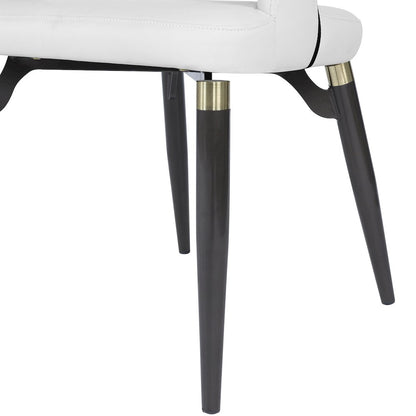 Entice Collection Modern Dining Chair Set of 2 in White