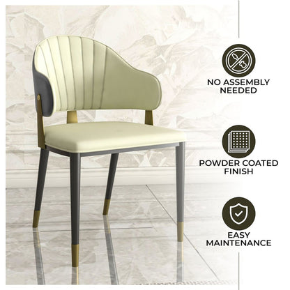 Aria Series Modern Dining Chair in Grey Set of 4