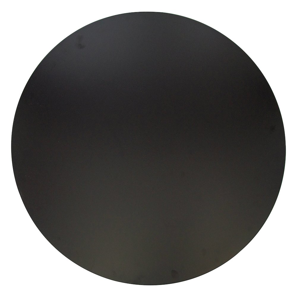 5-Piece Dining Set Round Black MDF Dining Table