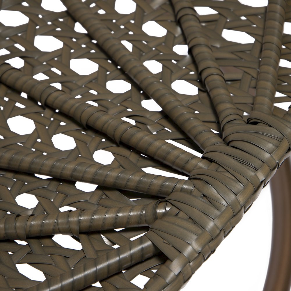 Beige Wicker Hanging Egg Swing Chair