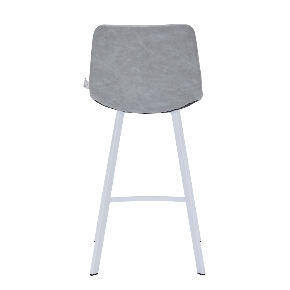 Elland - Counter stool -Light Grey- White base