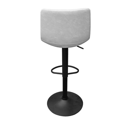Tilbury Modern Adjustable Bar Stool in Light Grey