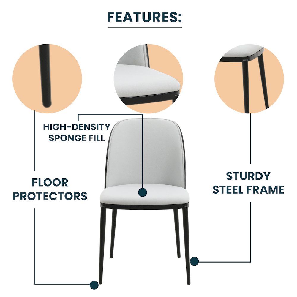 Tule Mid-Century Modern Dining Side Chair