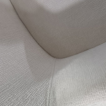 Zaire Collection Modern Dining Chair, Gold Legs and White Boucle