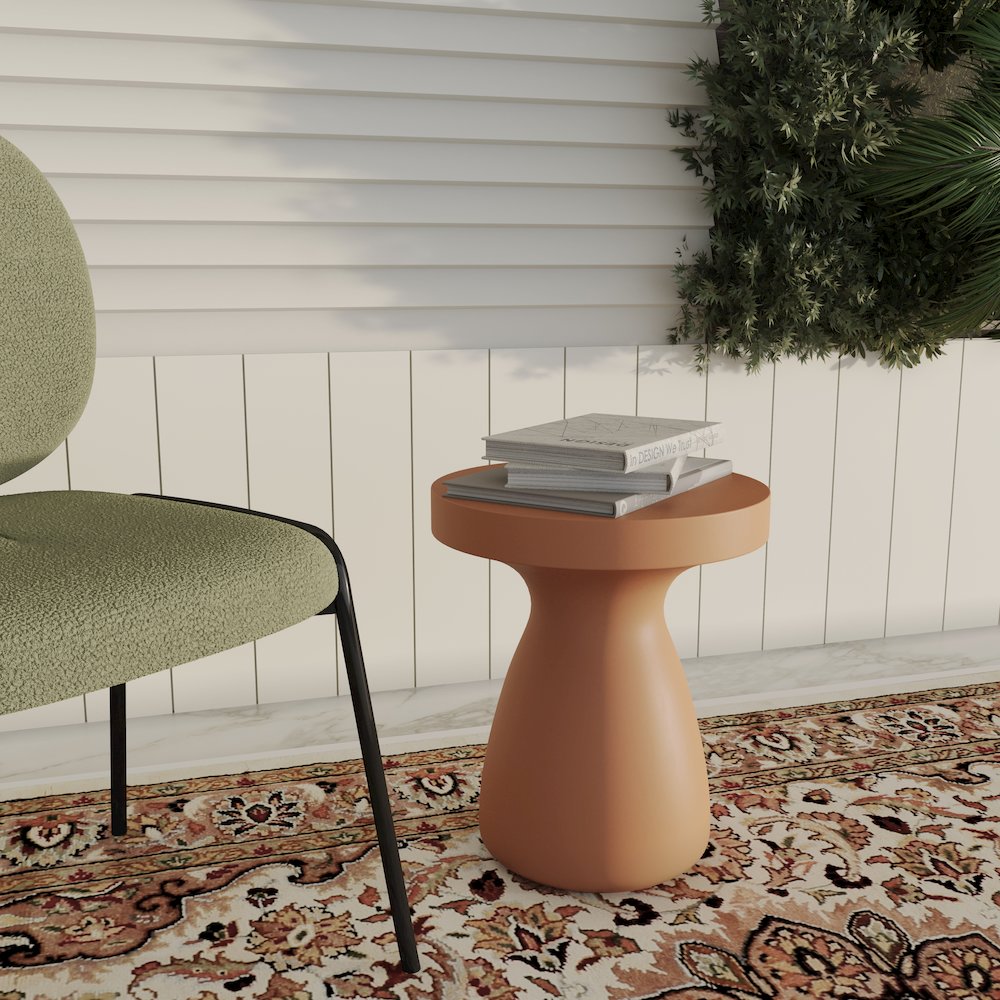 Modern Side End Table Wisp Series In Pink