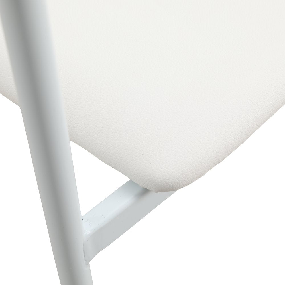 Kora Collection Modern Dining Chair in White - Set of 2