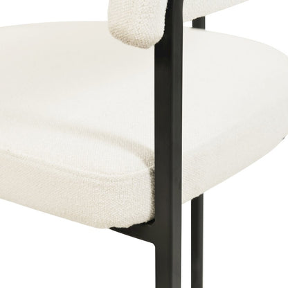 Aero Collection Modern Dining Chair in White Set of 4