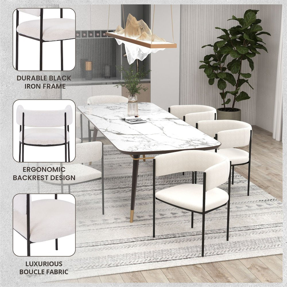 Gavin Series Modern Chair Black Frame in Charcoal