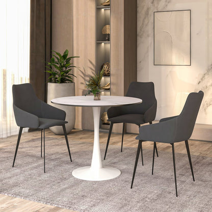 Bristol Mid-Century Modern Round Dining Table