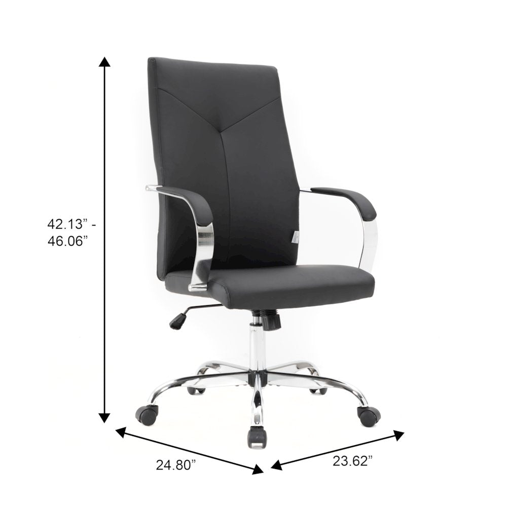 Sonora Modern High-Back Leather Office Chair