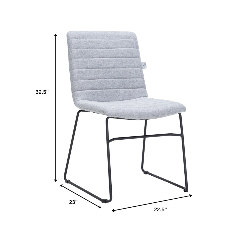 Zylar Series Office Guest Chair in Grey Fabric