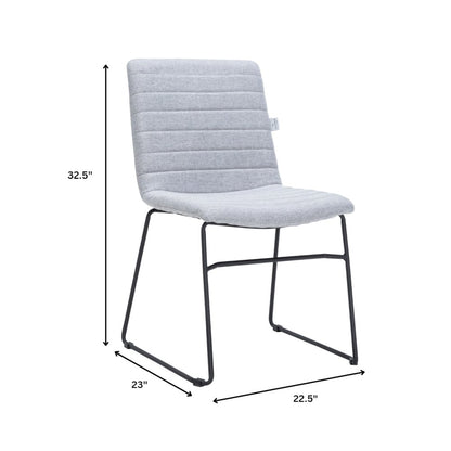 Zylar Series Office Guest Chair in Grey Fabric