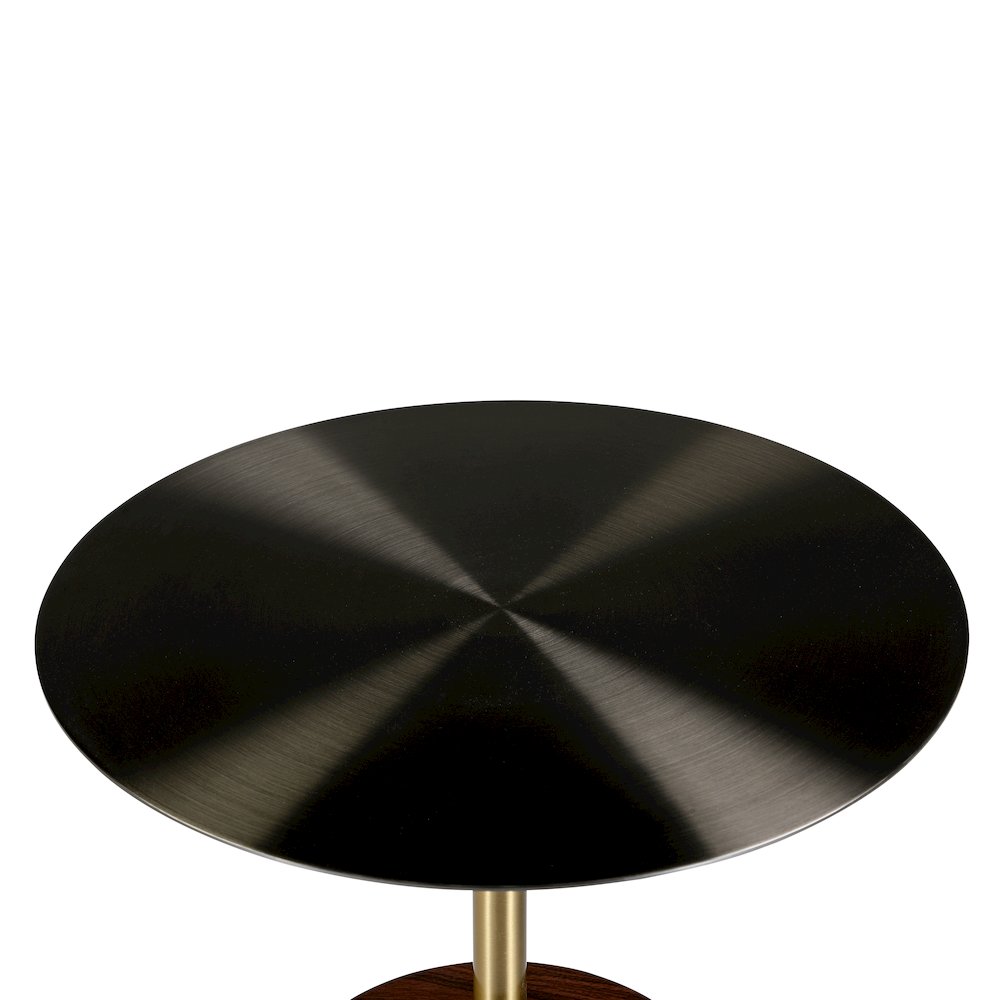 Malta Collection Modern End Table In Brown