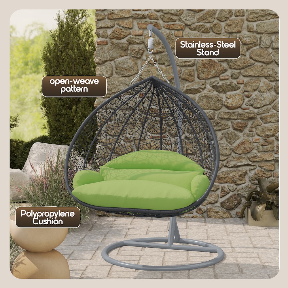 Recluse Collection Modern Outdoor Swing Chair
