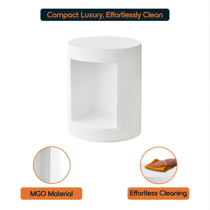 Modern Side End Table Nook Series In White