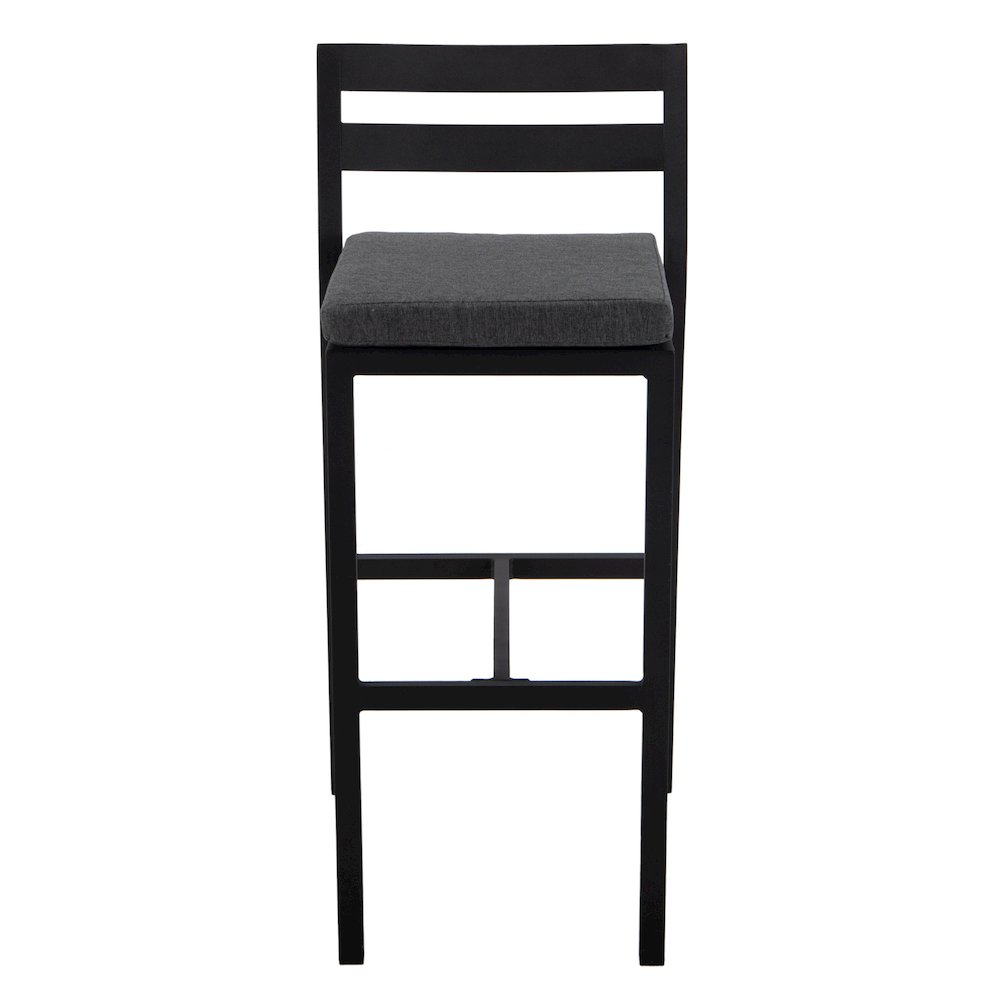 Chelsea Collection Modern Aluminum Outdoor Bar Chair Set of 2