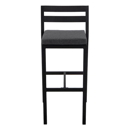 Chelsea Collection Modern Aluminum Outdoor Bar Chair Set of 2