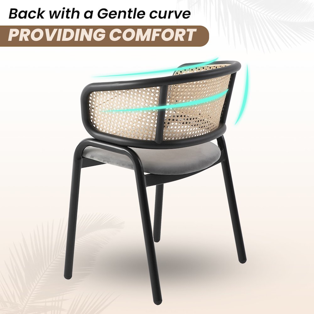 Ervilla - Dining Chair - Grey Leather