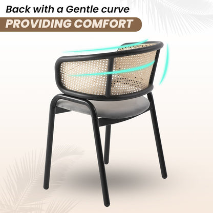 Ervilla - Dining Chair - Grey Leather