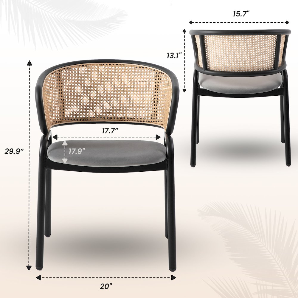 Ervilla - Dining Chair - Grey Leather