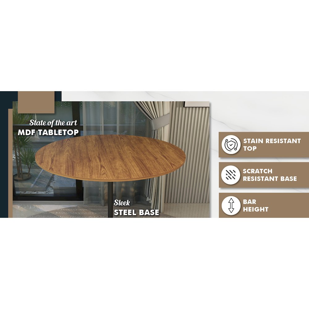 Verve Collection Modern Bar Height Table