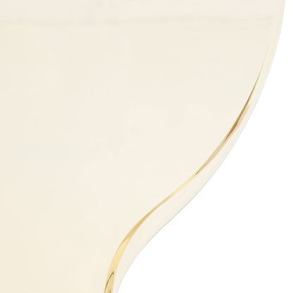 Modern Oyster Transparent Side Chair in White Base