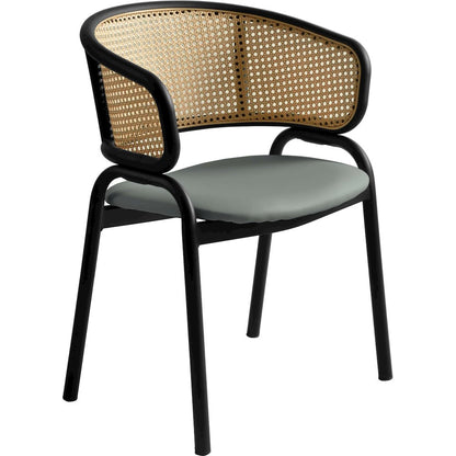 Ervilla - Dining Chair - Grey Leather