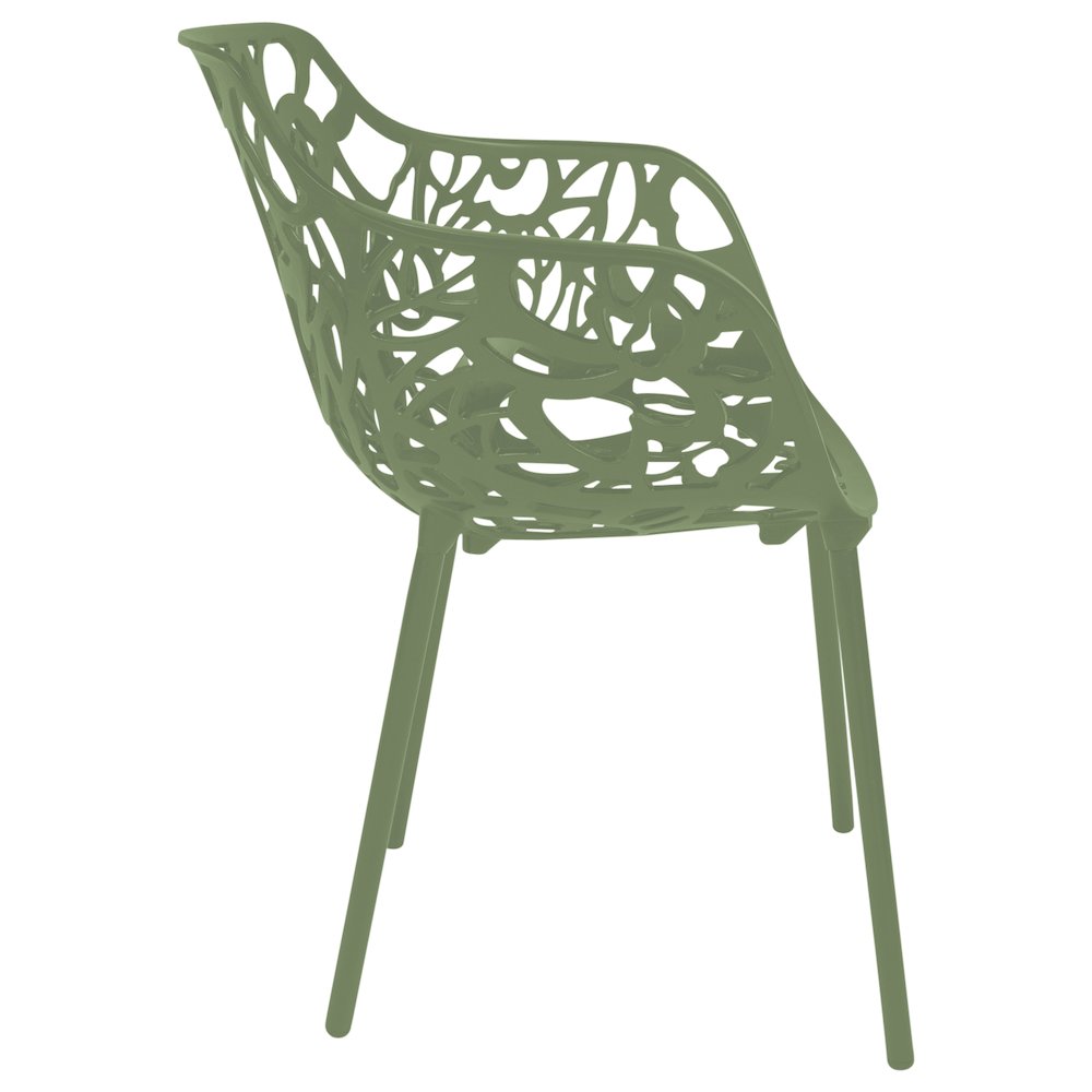 Modern Devon Aluminum Armchair