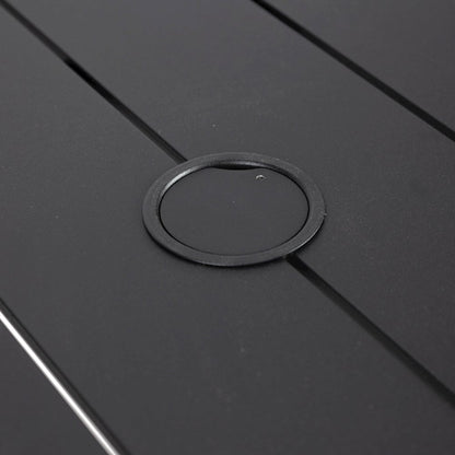Chelsea Aluminum Outdoor 63" Dining Table in Black